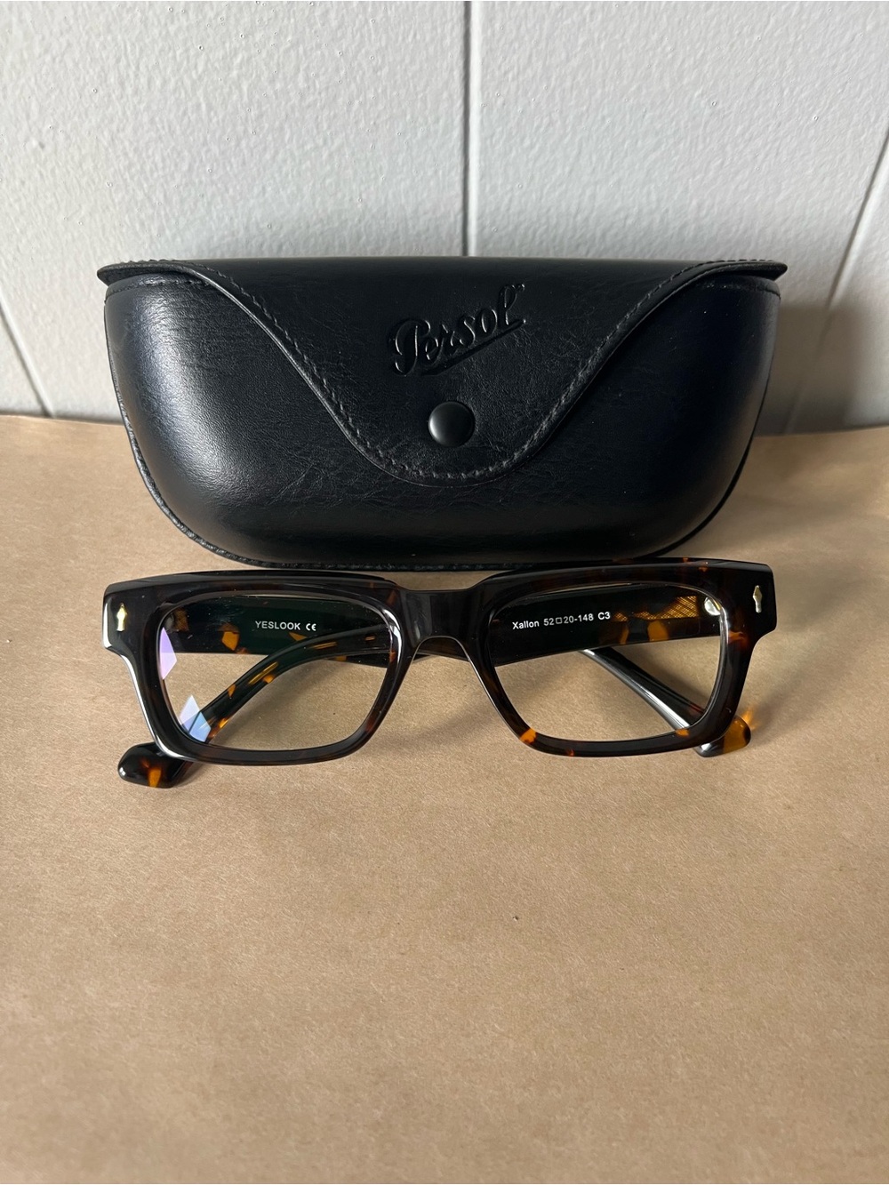 Yeslook Xallon Tortoise Shell Rectangle Full Rim Eyeglasses Frames 52-20-148